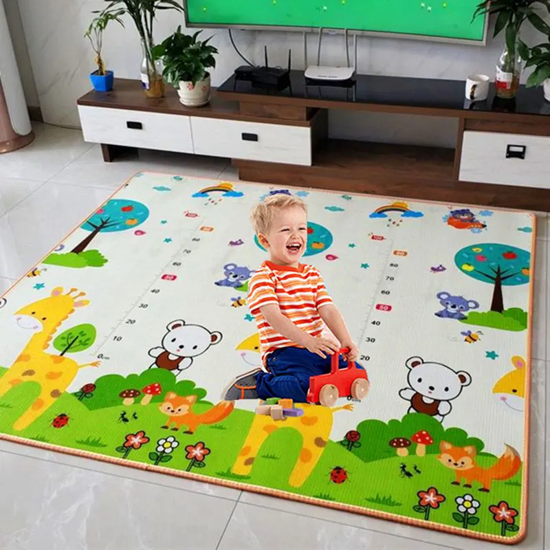 New 1cm Environmentally Friendly Thick Baby Crawling Play Mats Folding Mat Carpet Play Mat for Children's Safety Mat Rug Playmat