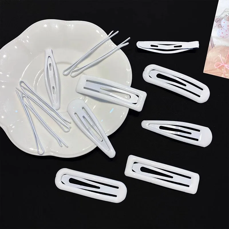 4-6pcPractical Weiße Farbe BB Haarnadel Haar Seite Clips für Mädchen Frauen Krankenschwester Koreanische Haar Zubehör – Detail 4