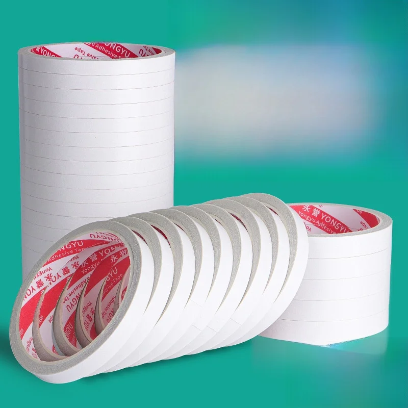 High Adhesive Double-Sided Tape Office Supplies Easy to Tear Paper Adhesive Craft Fixing Creative Pattern Short Sleeve T-Shirt