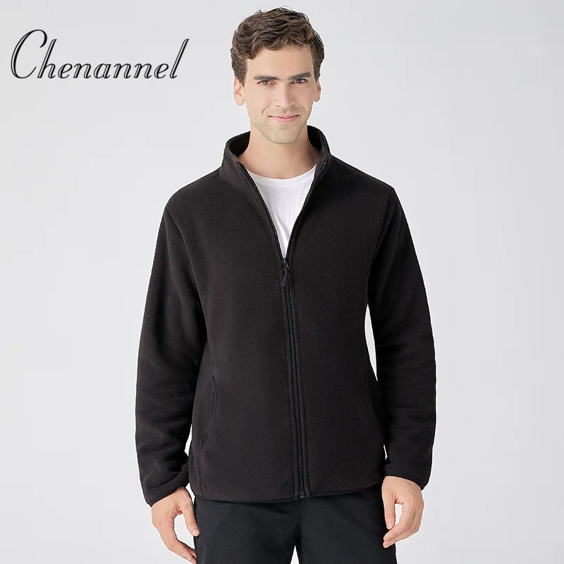 

Men's Double - Sided Fleece Jacket, Thickened Windbreaker Comfortable Warm Fleece Coat
