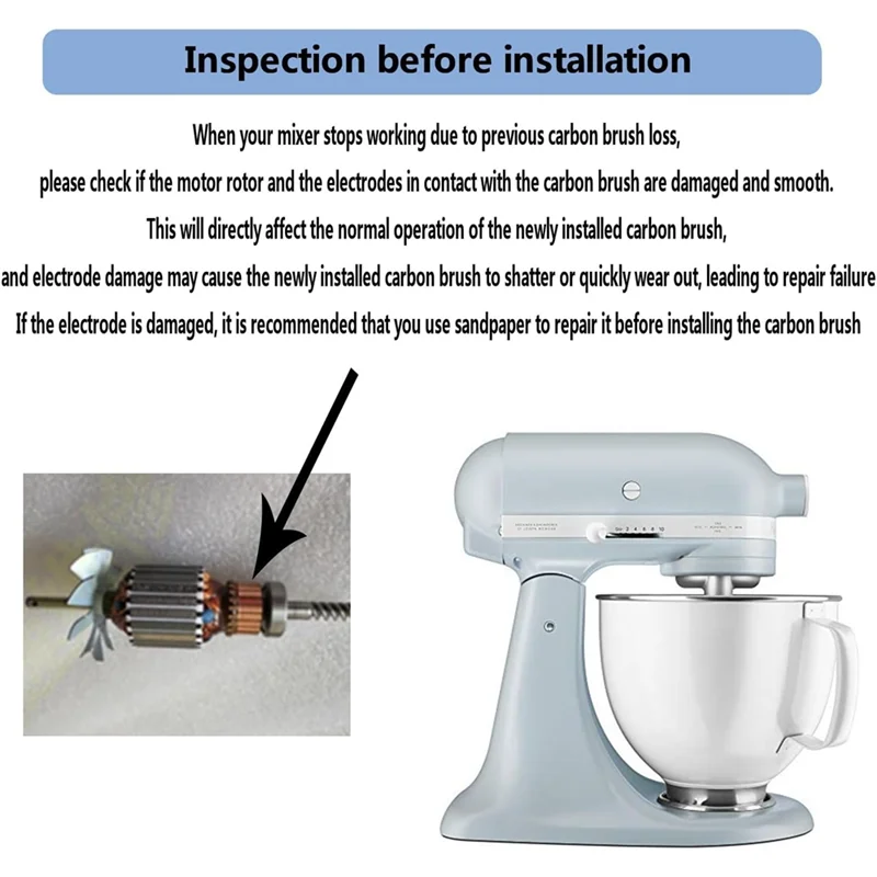 SANQ 10 قطعة W10380496 فرشاة محرك الكربون استبدال لورلبول كيتشن ايد خلاط حامل W10260958 AP5178083 PS3495098