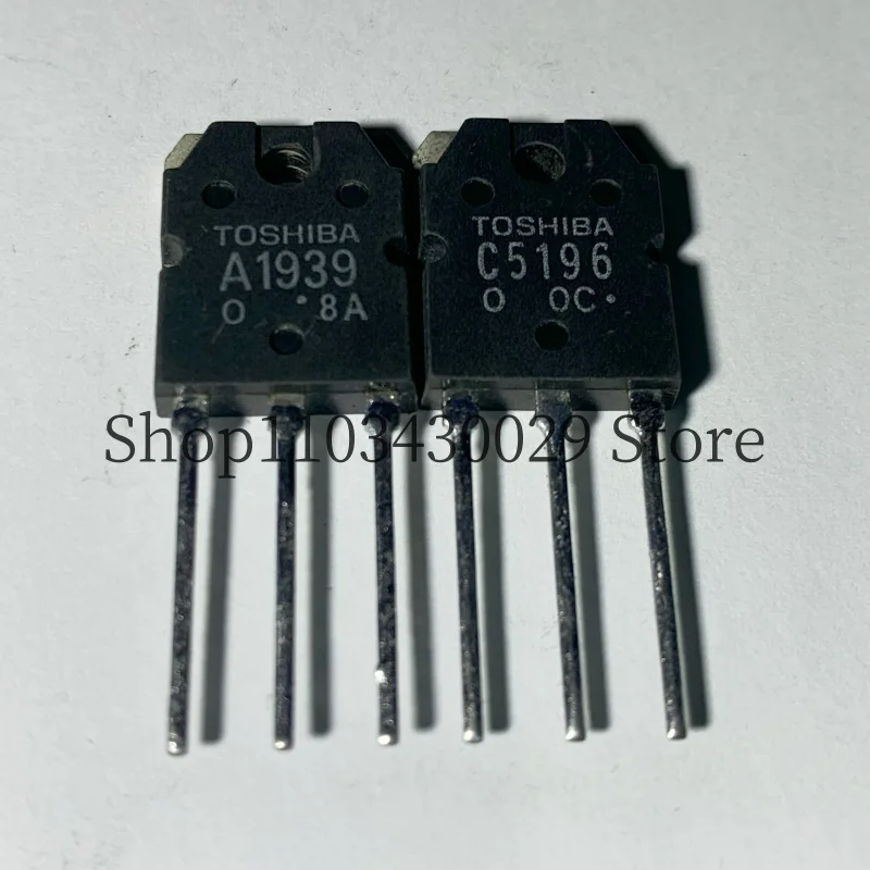 5Pairs(10PCS) New & Original 2SA1939 A1939 2SC5196 C5196 TO-3P 6A 180V NPN + PNP Transistor