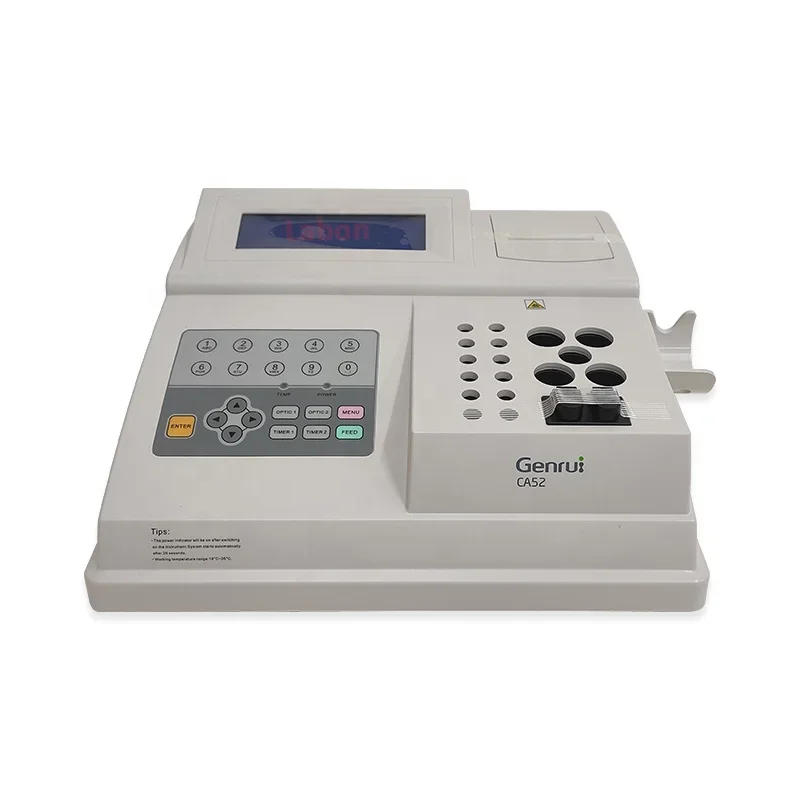 Genrui CA52 2 Channels Coagulometer Hot Coagulation Analyzer