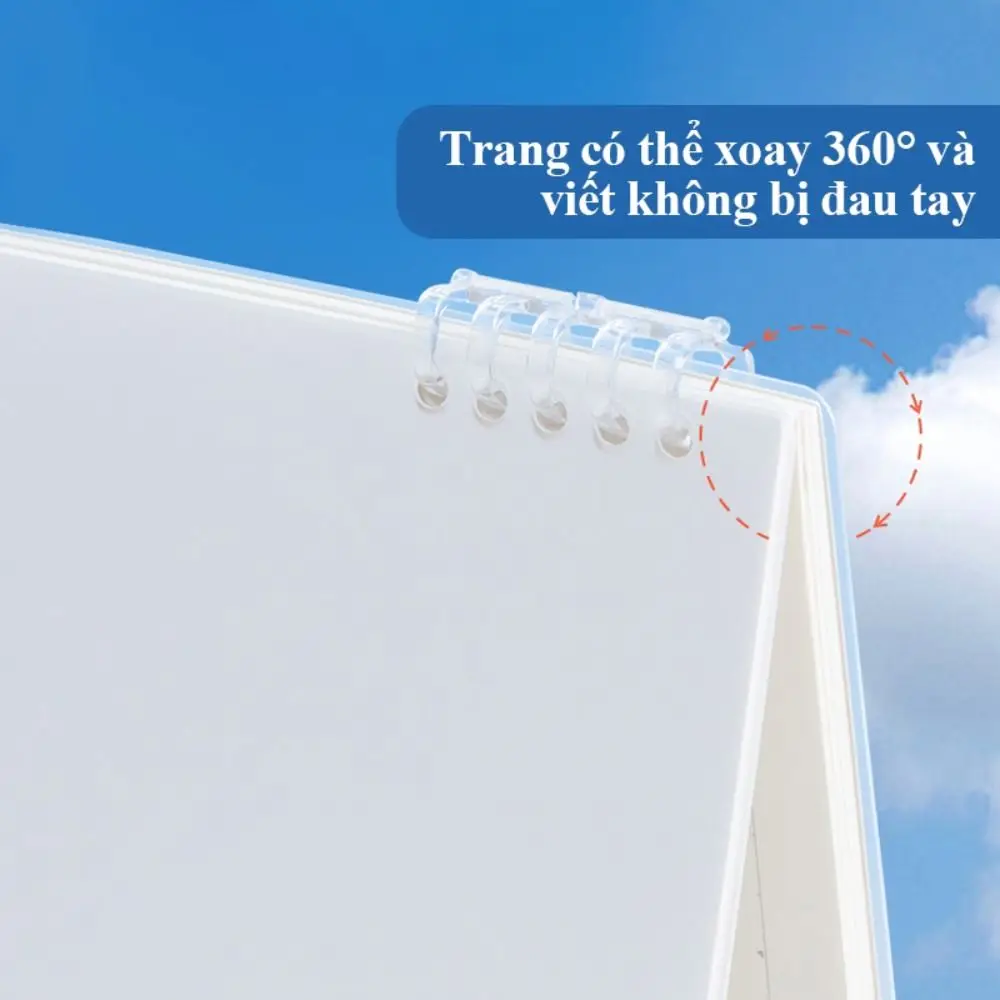 B5 Coil Notebook Portable Office School Supplies Paper Diary Words Book Notepad