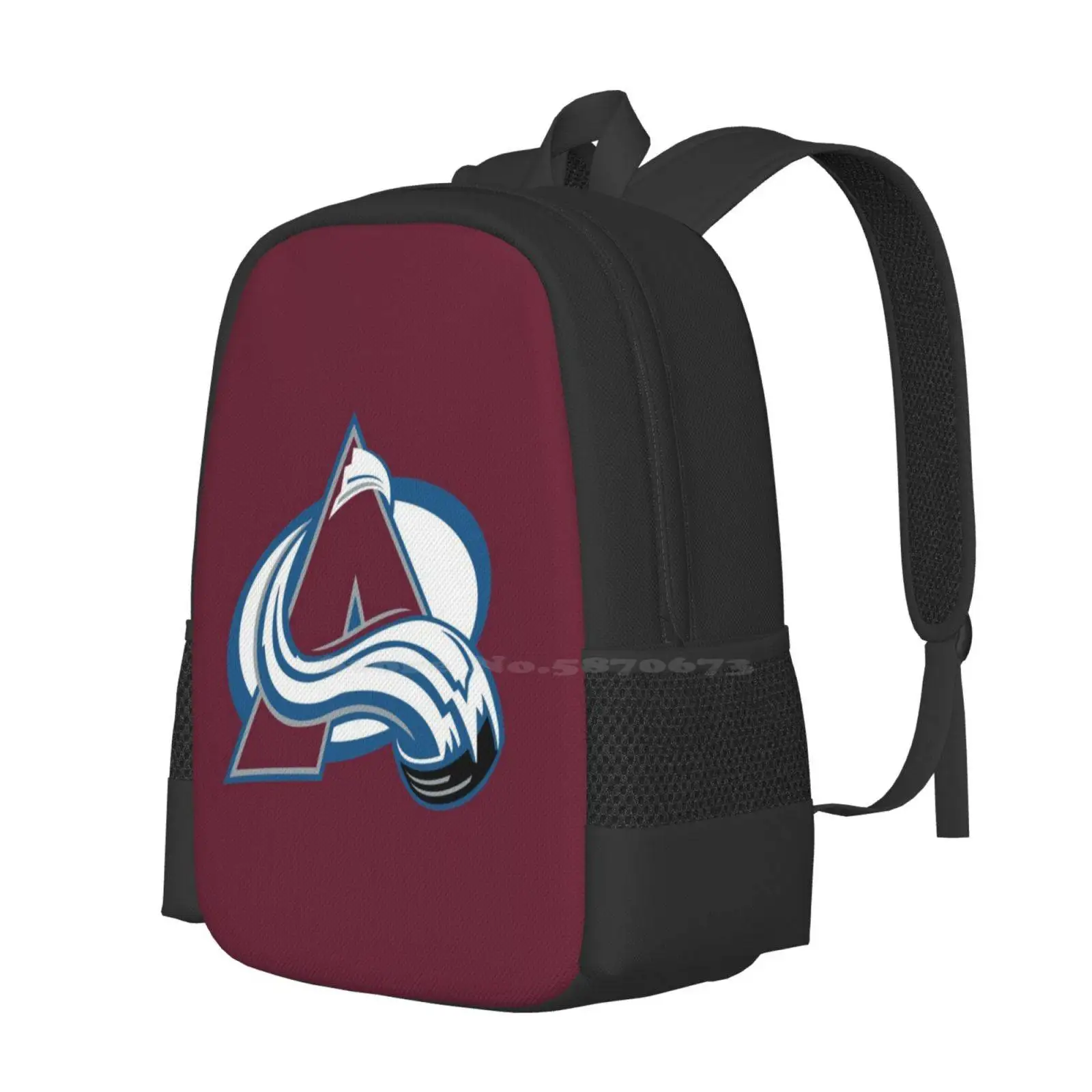 The-Avalanche-Icon Large Capacity School Backpack Laptop Bags Colorado Logo