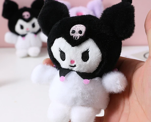 

14Cm Sanrio Kuromi Stuffed Doll Cute Plush Doll Pendant Plush Pendant Keychain Plush Toys Bag Pendant Kids Birthday Gifts