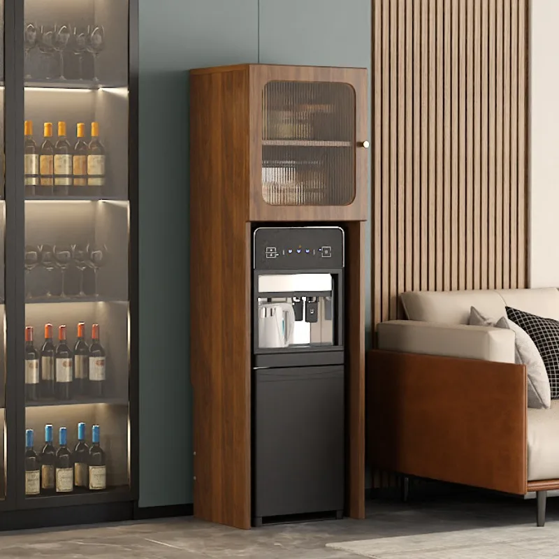 Floor-to-ceiling multi-layer tea bar machine, locker, tea cabinet, water dispenser, upper locker, cup set, teapot storage cabine