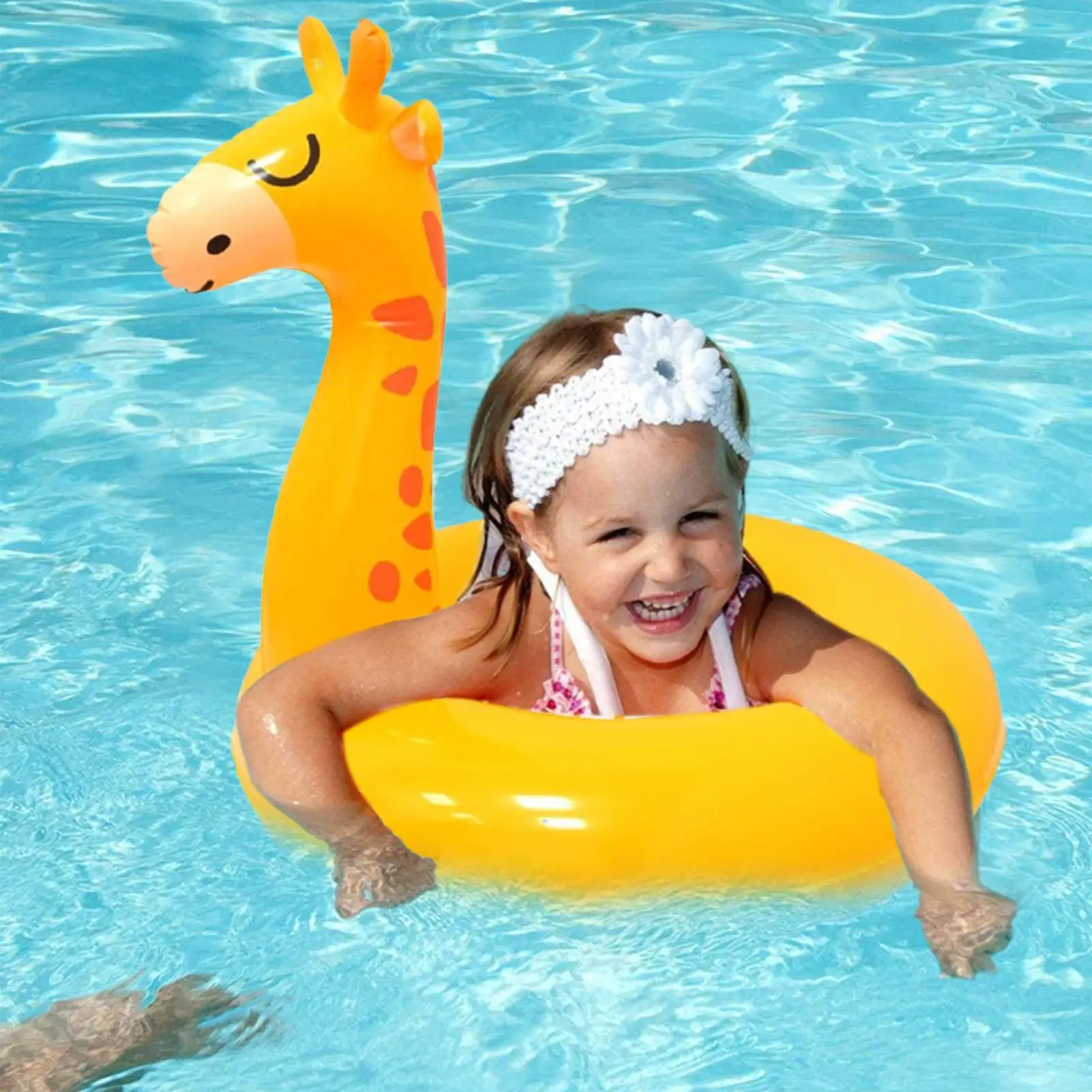 Schwimmende Schwimmringe für Kleinkinder, niedliche Trainer-Schwimmer, Hirsch-Dinosaurier-Krokodil für Babys, Kleinkind, Pfützbecken, Sommerspielzeug