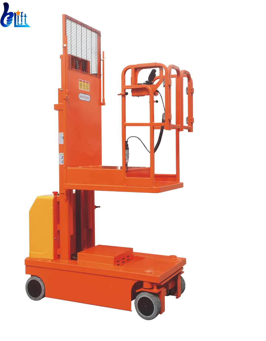 2026 Warehouse Equipment 300kg Electric Order Picker Full Electric With 4.5m Lifting Height