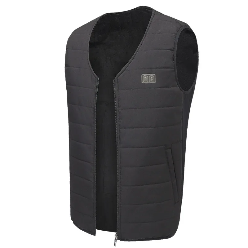 Winter new heating vest 3-zone heating and warmth fashionable velvet thickened intelligent electric vest Men's thermal vest body