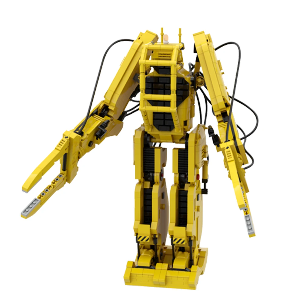 

Gobricks MOC Ripleys Powerloader Aliens 2, робот, строительный блок, рабочий погрузчик с пришельцами, механический робот, кирпичи, игрушка в подарок