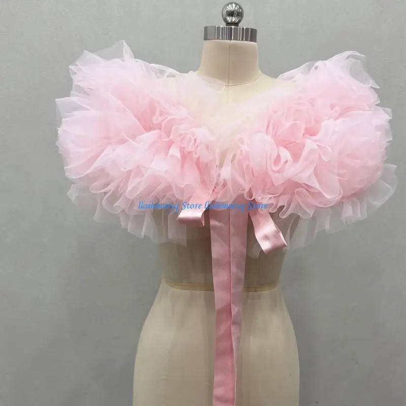 573B Graceful Bride Accessory Shawl Festives Shoulder Scarf Adjustable Evening Women Shoulder Wrap For Ceremonies