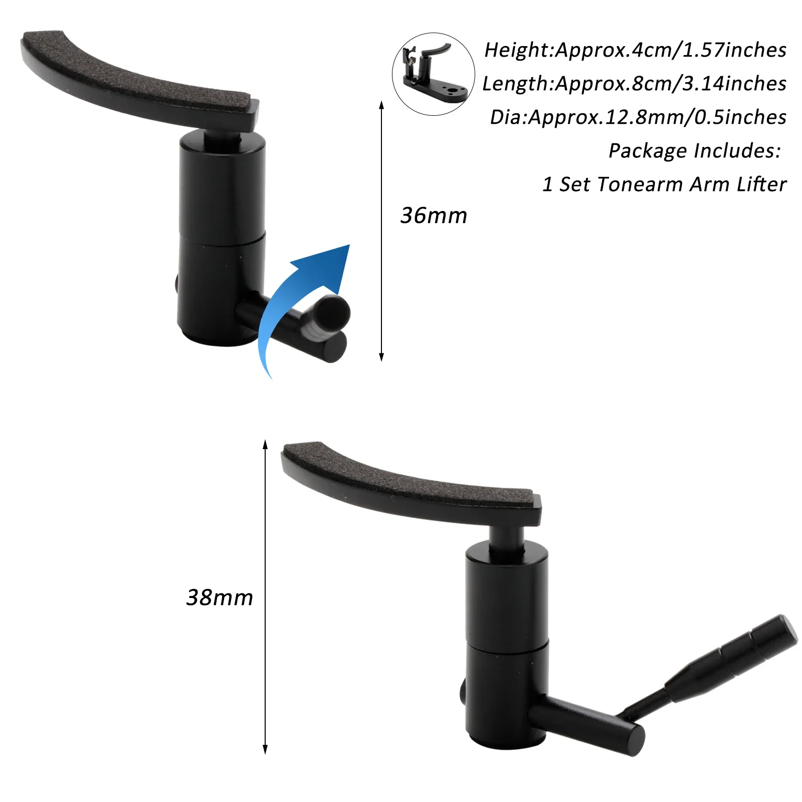 Preffair QB03 메탈 HiFi 톤암 리프터 암 리프트 오디오 턴테이블 디스크 비닐 레코드 라이저 New