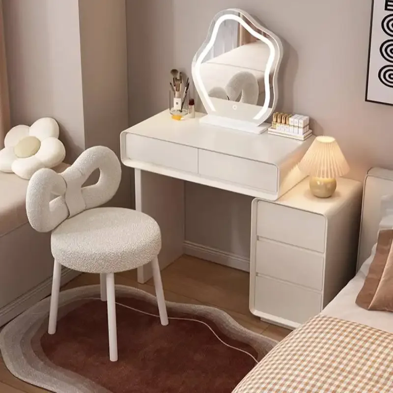 Deco Luxury Storage Vanity Desk Stool Slim Modern Essentials Adult Mirror Vanity Drawers Cabinet Cute Penteadeira Furniture