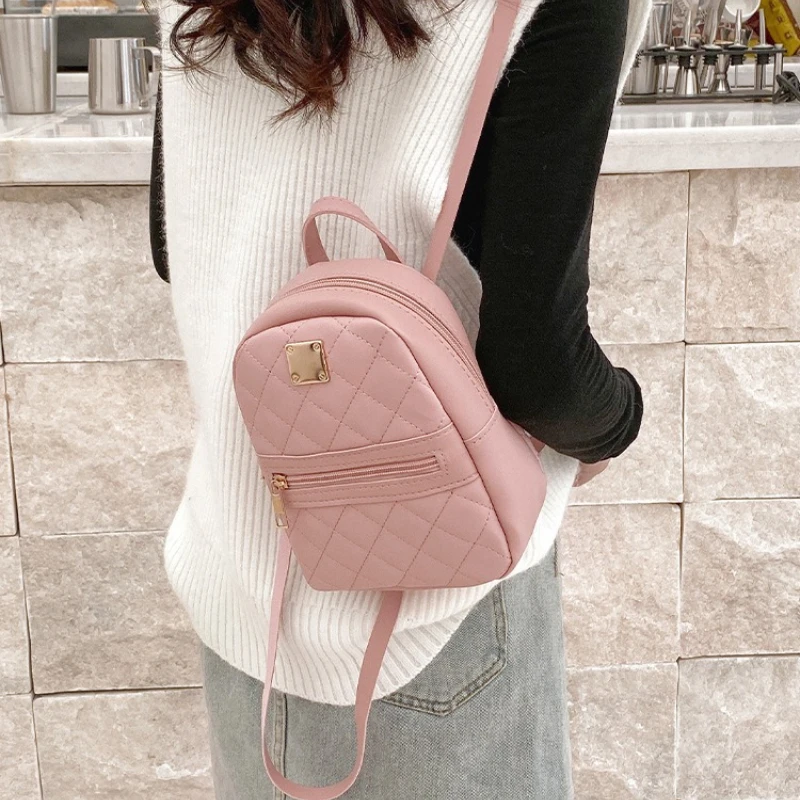 Backpack for Women PU Leather Multifunction Crossbody Bag Ladies Phone Pouch Pack Luxury Brand Shoulder Bag Messenger Bags