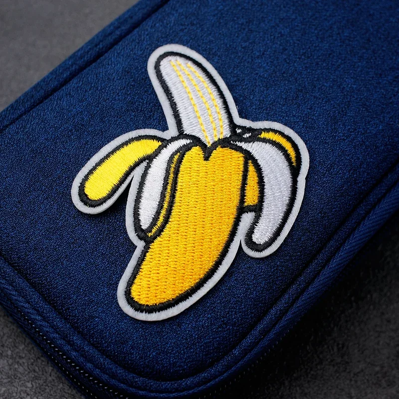 Banana (Size:6.8X8.5cm) Embroidered Patch for Clothing Iron on Sew Applique Cute Fabric Shoes Bags DIY Decoration