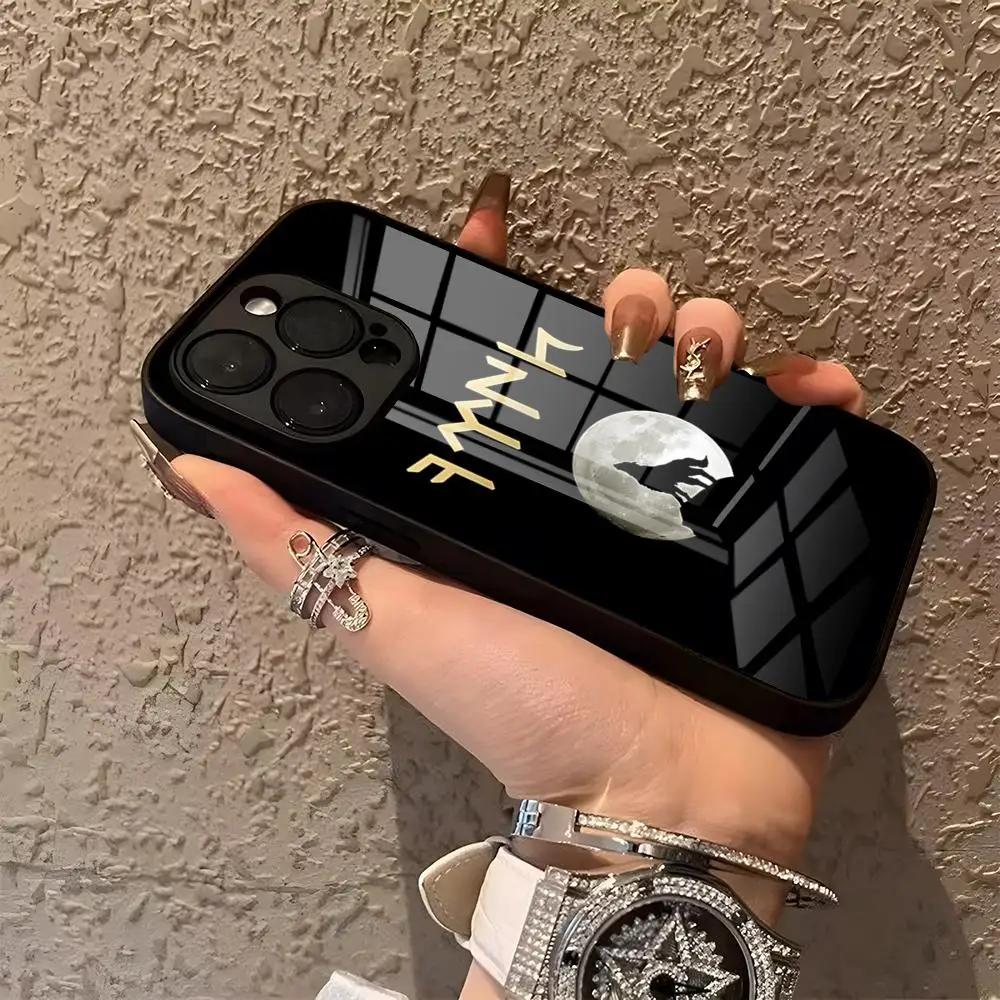 Türkische Wolfs- und Türkei-Flaggen-Handyhülle für iPhone 17 Pro Max 15 14 Pro 12 11 13 Mini X XR XS 16 Plus SE Glasabdeckung