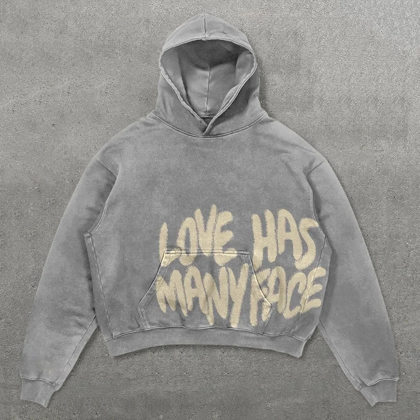 Kaus tebal bercetak huruf antik hoodie pakaian jalanan ukuran besar harajuku y2k atasan gaya Amerika hoodie kasual grunge wanita