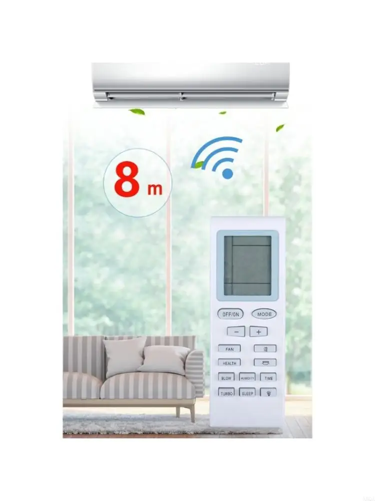 Ergonomic Air Conditioning Remote Controller For YB0FB2 Durability ABS Construction Long Ranges 