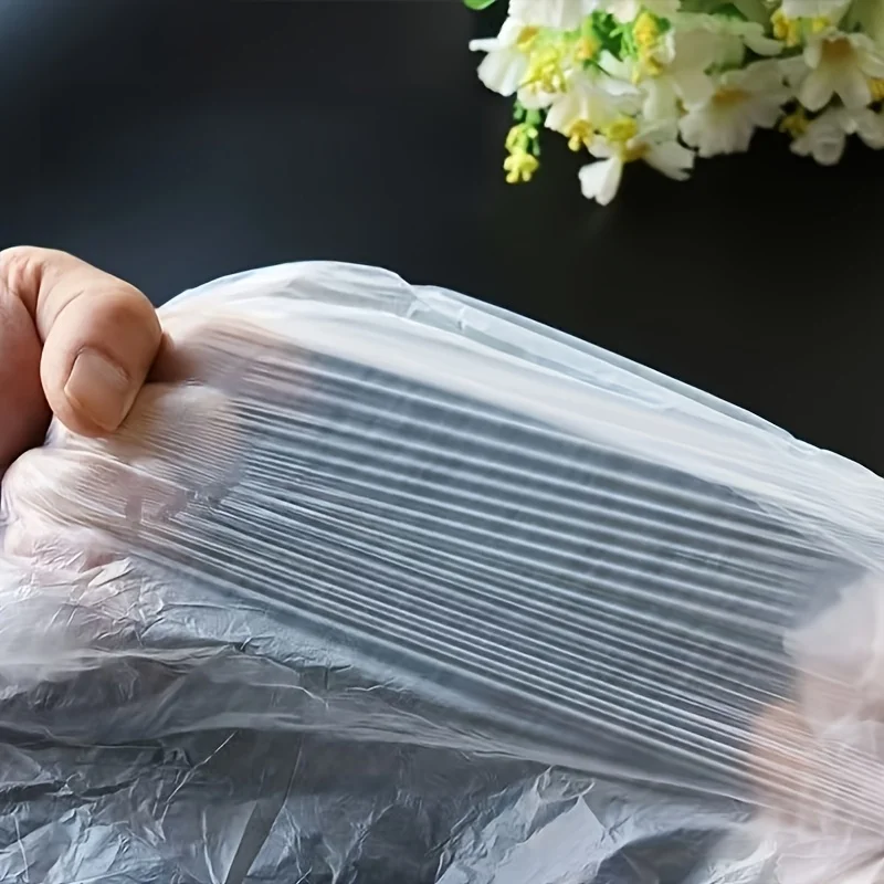 20Pcs Disposable Hair Salon Cape, Transparent Plastic, Suitable For Hair Coloring, Perming, Haircuts, Hairstyling, And Washing - view 5