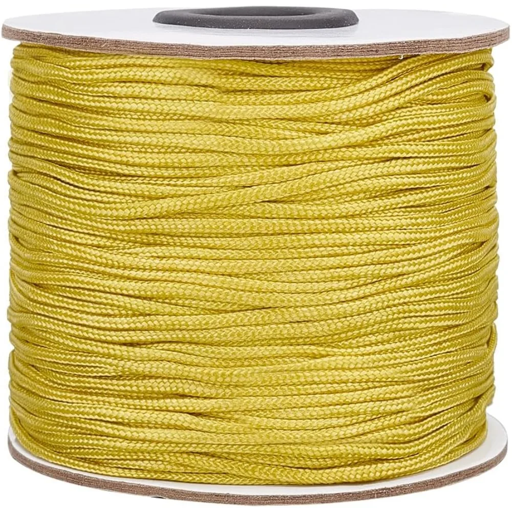 Corda in Nylon da 1.5mm 100 yarde corda per annodare cinese corda per campanelli eolici corda per esterni per bracciali intrecciati collane con