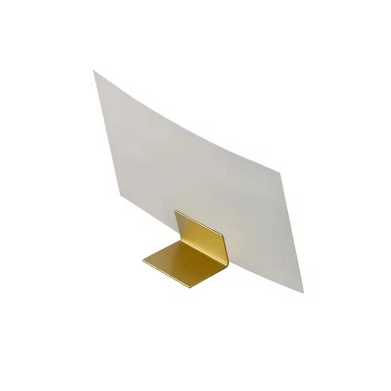 

Place Card Holders Copper Table Number Stands Wedding Sign Elegant Message Name L Slant Display Stand
