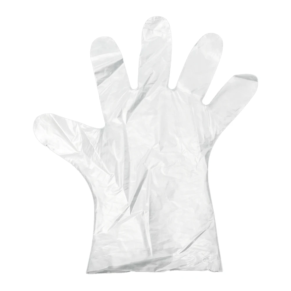 100 Pieces Disposable TPE Gloves Of Transparent Vinyl TPE Gloves Latex-free For Hairdressing Clean Gloves For Laboratory