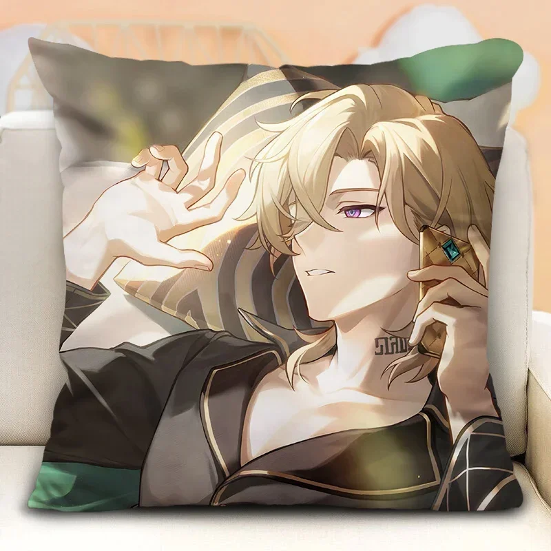 Anime Honkai: Star Rail Aventurine Cosplay Cushion Pillow Backing Block Cartoon Cotton Mascot Sofa Dolls Xmas Halloween Gift