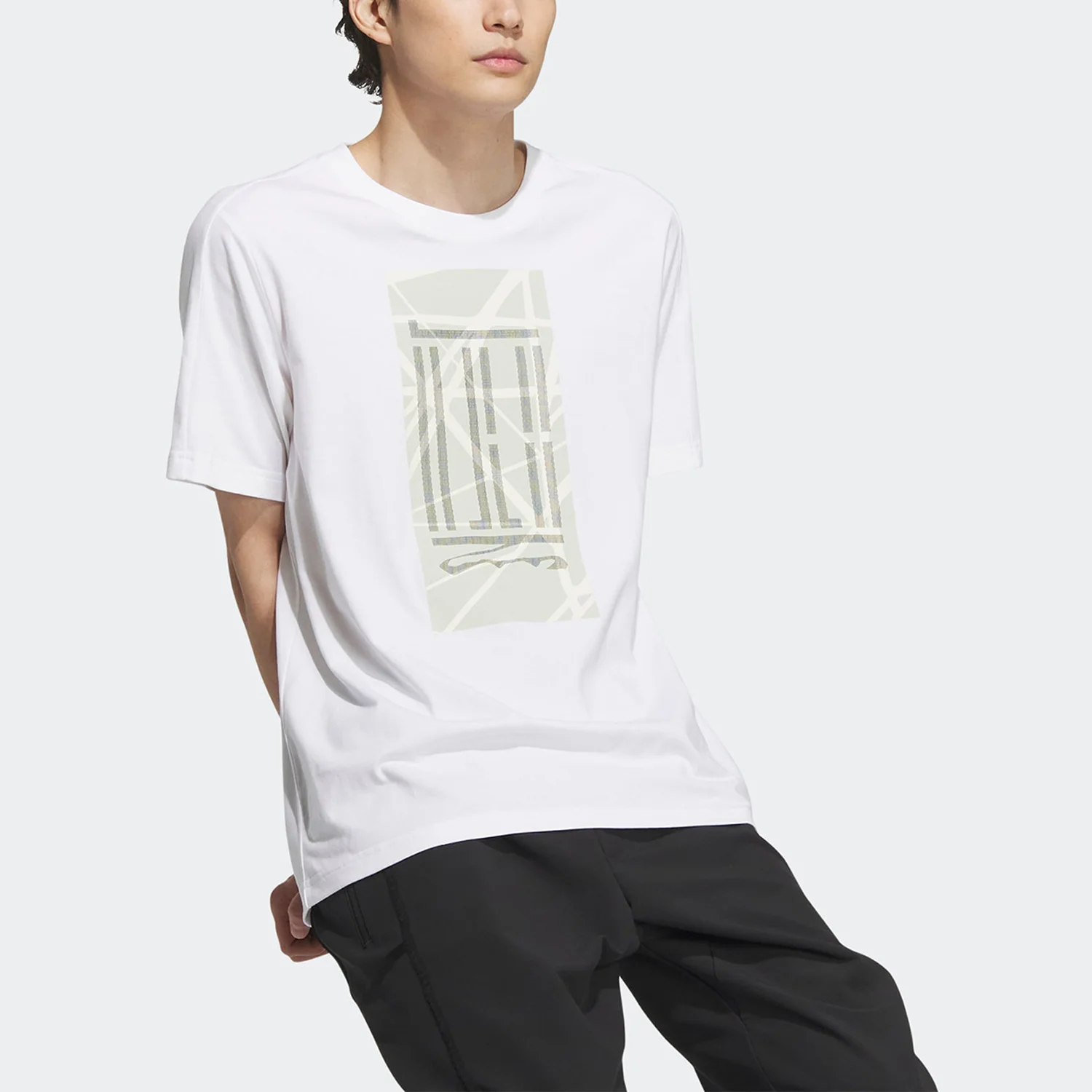 Adidas genuine Wuji series men's breathable sports casual short sleeved T-shirt IA8150