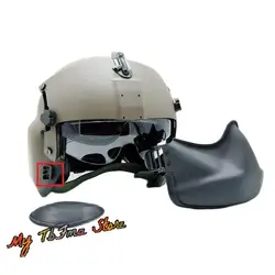 HGU-56P Aviation Helmet Accessory MFS Protective Mask Black/GPNVG18 ANVIS10 AVS9 NVG Mount/Camera Mount/Clip Locks Buckle