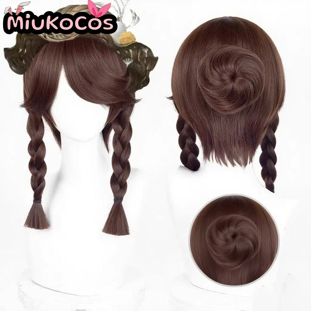 متوفر البستاني إيما وودز ينتظر للرياح شعر مستعار تأثيري MiukoCosplay لعبة الهوية الخامس شعر مستعار تأثيري