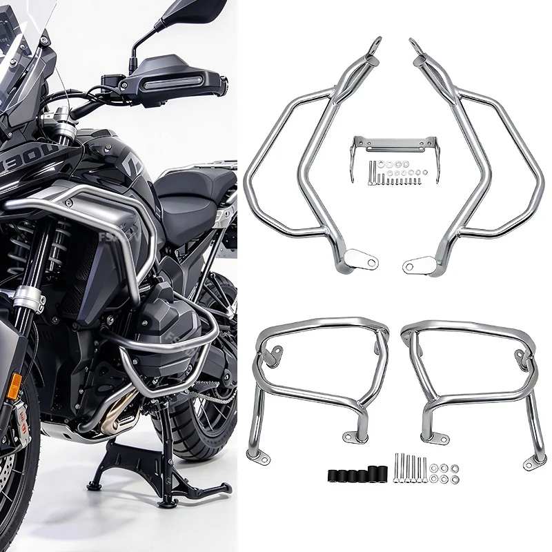 R1300GS Crash Bars For BMW R 1300 GS R1300 GS 2024 2025 2026 Upper Lower Engine Guard Bumper Fairing Frame Crash Protector