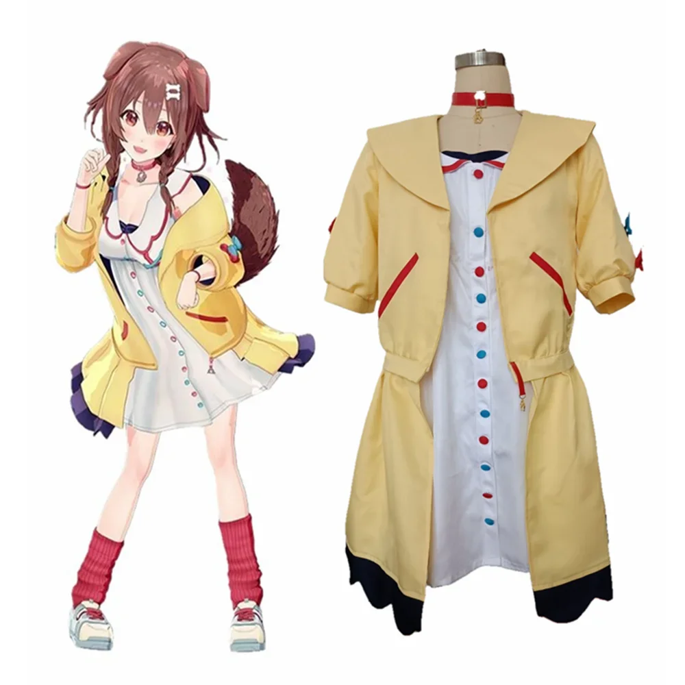 Anime VTuber Cosplay Inugami Korone Women Costumes