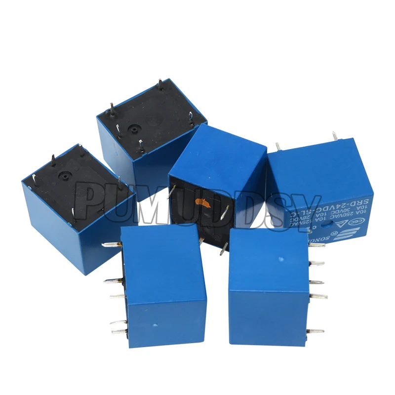 5PCS Relay SRD-03 05 09 06 24 12VDC-SL-C 5PINS 3V 5V 9V 6V 24V 12V High-quality SRD-03VDC-SL-C SRD-05VDC-SL-C SRD-09VDC-SL-C