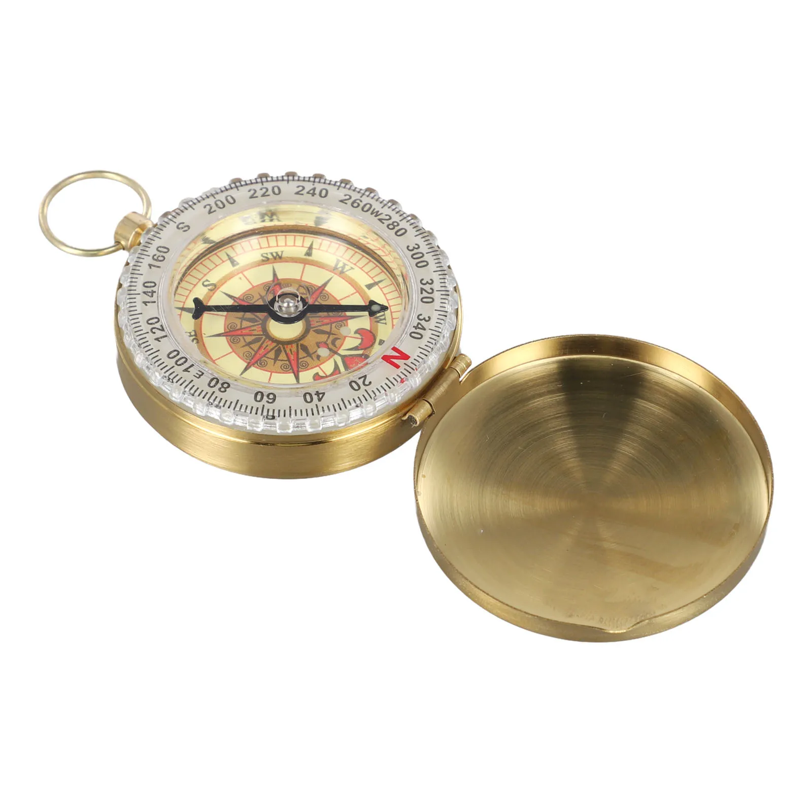 Sleek Portable Brass For Compass Ideal for Accurate Navigation in Low Light Conditions During Outdoor Activities