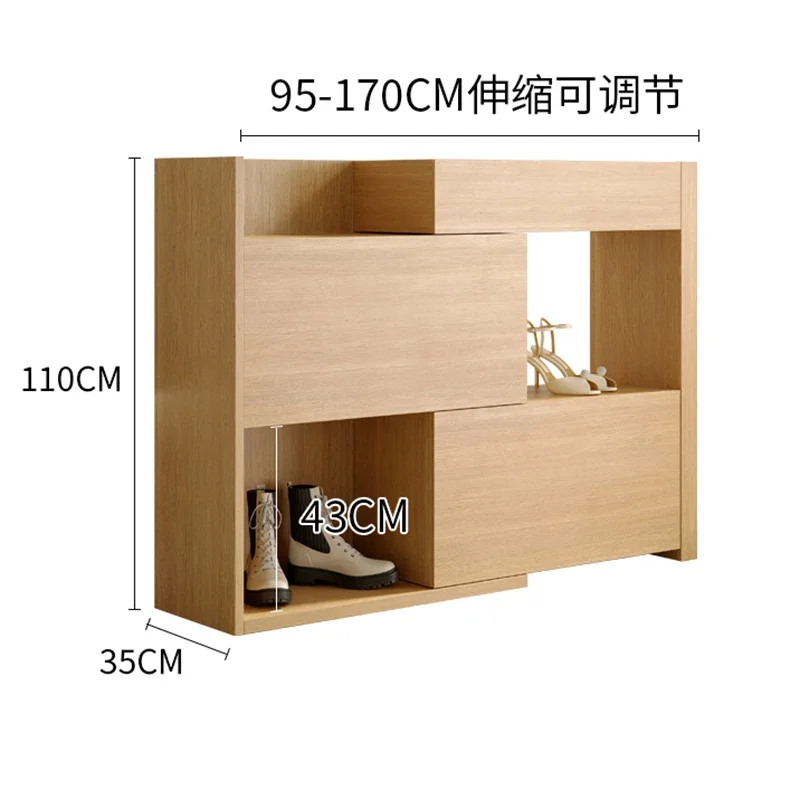 خزائن الأحذية الخشبية البسيطة، منظمات غرفة المعيشة العمودية الضيقة، خزائن الأحذية النوم تعرض أثاث المنزل Meuble Chaussure