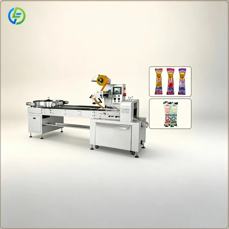 Lollipop Packing Machine Automatic Hard Candy Lollipop Wrapping Machine High Speed Candy Packaging Equipment FL Customized