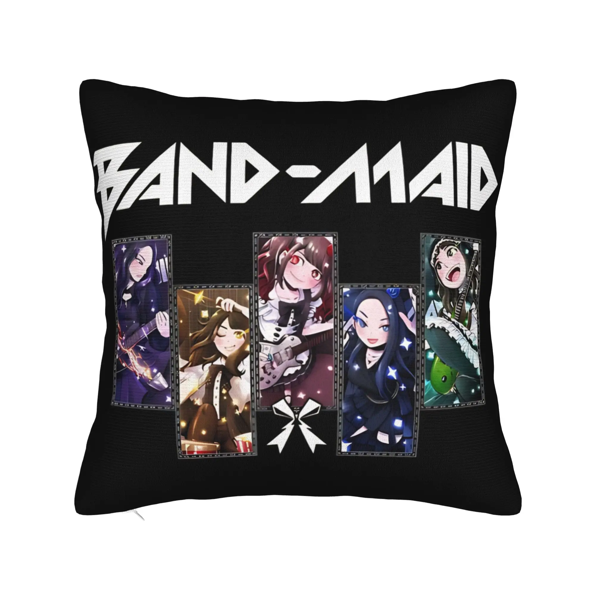 Band Maid Rock Symphony Pillowcase Polyester Cushion Cover Decor  Pillow Case Cover Car Square 45X45cm