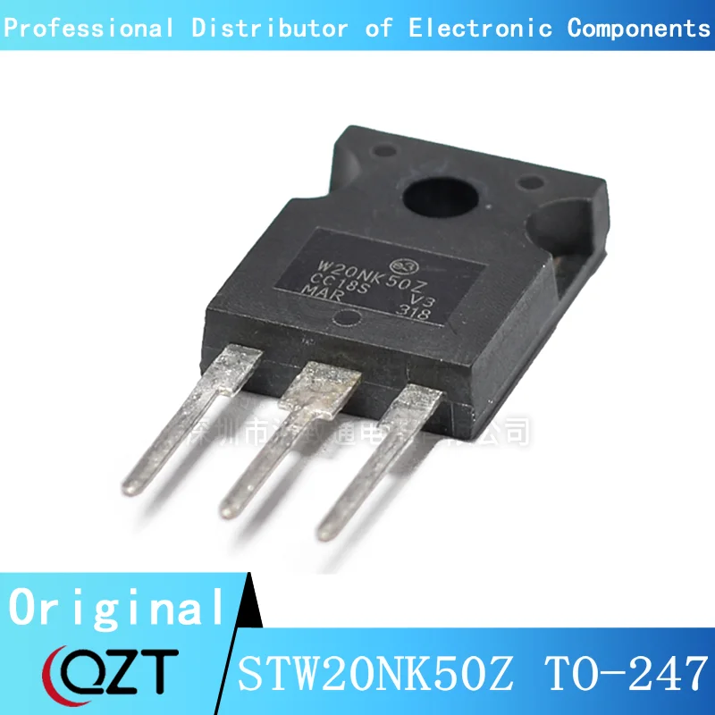 10 pçs/lote STW20NK50Z TO247 STW20NK50 W20NK50Z 20A 500V PARA-247 chip Novo local