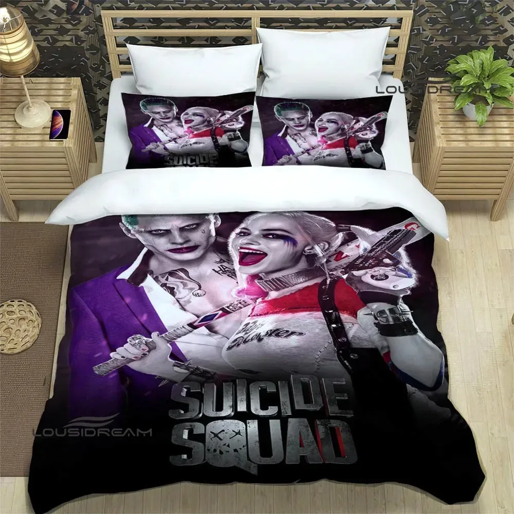 3D Retro H-Harley-Q-Quinn printed Bedding Sets exquisite bed supplies set duvet cover bed comforter set bedding birthday gift