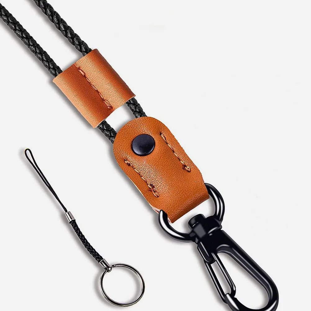 

PU ID Card Lanyard Multi function Key Chain Badge Holder Student Nurse Visitor Office Supplies Desk ganizer