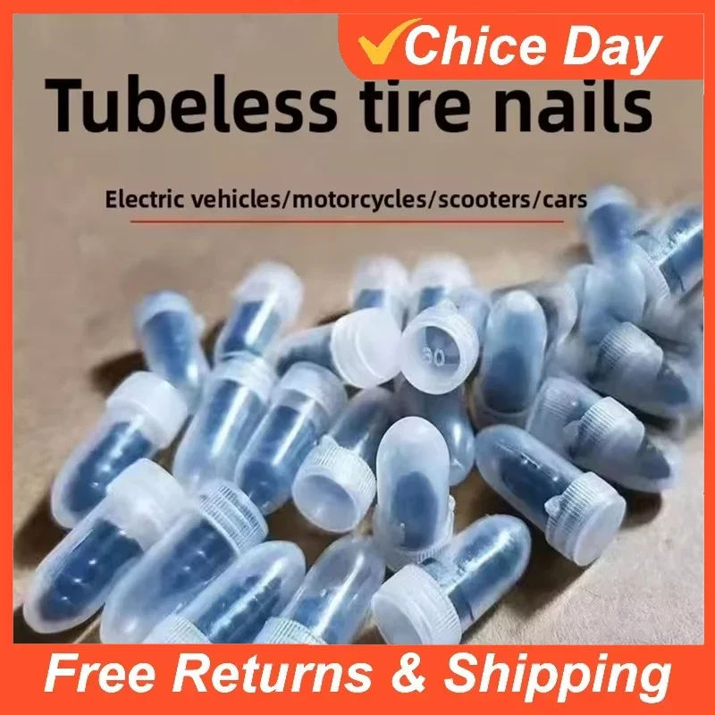 Rubber Car Vacuum Tyre Repair Nail Kit Screw in Mushroom Nails Tire Repair Plugs Car Tire Accessorie Amagi