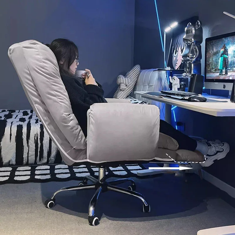 

Расслабляющий экономит место офисный стул минимализм колеса подставка для ног легкий офисный стул спинка мобильная библиотечная мебель