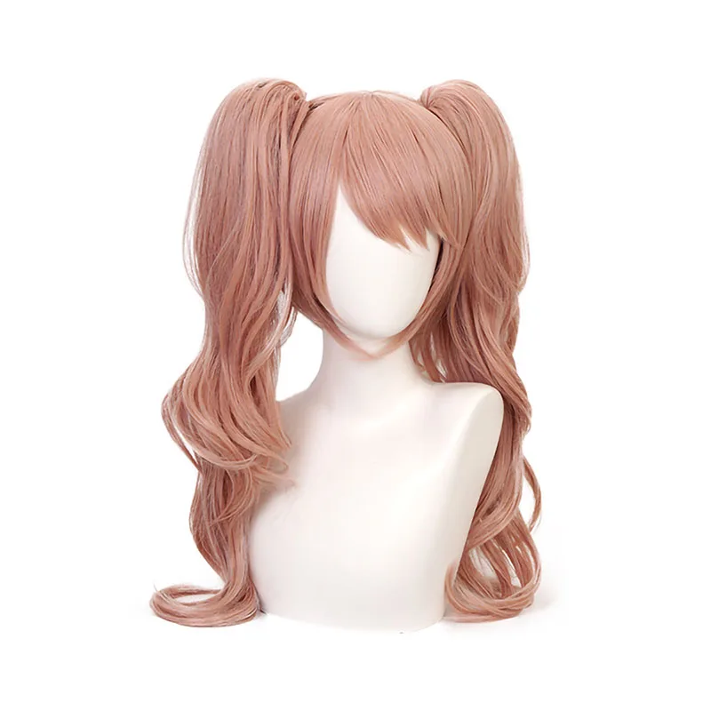 Anime Enoshima Junko Cosplay Pruiken Beer Hoofddeksels 75 cm Lange Vrouwen Party Enoshima Cosplay Hittebestendige Synthetisch Haar + Pruik cap