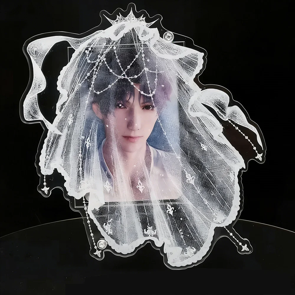 3-inch Acrylic Veil Photo Frame Card Stand