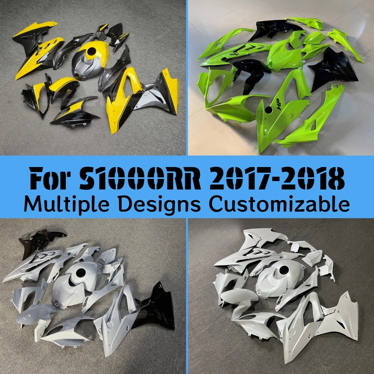 

For BMW S1000RR 2017 2018 Green Fairing Kit S 1000RR 17 18 ABS Injection ABS Plastic Motorcycle Fairings