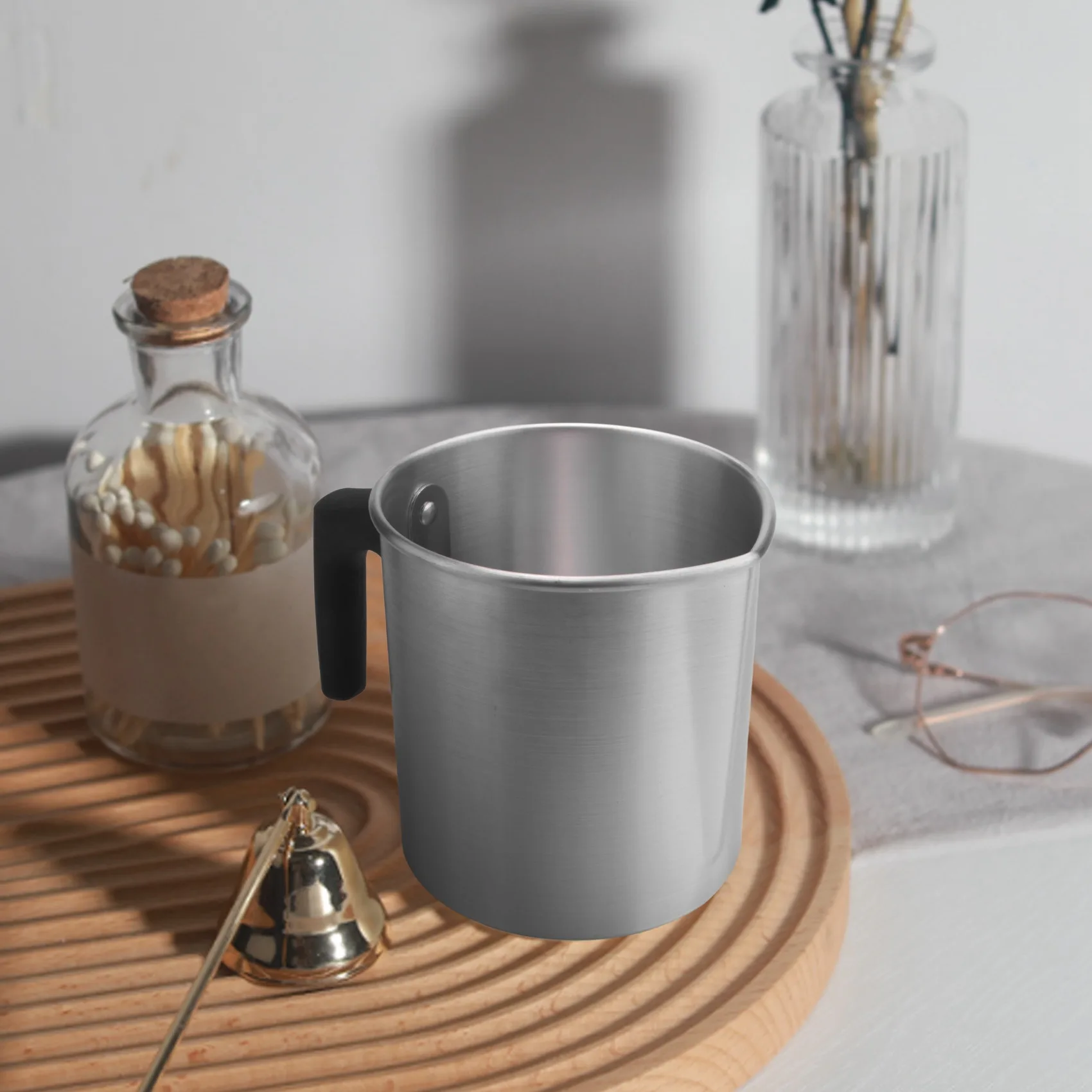 Panela de Derretimento de Cera LLCS-1.2L, Copo para Derreter Cera, Panela para Fazer Velas, Panela para Verter Cera para Casa e Loja de Velas DIY