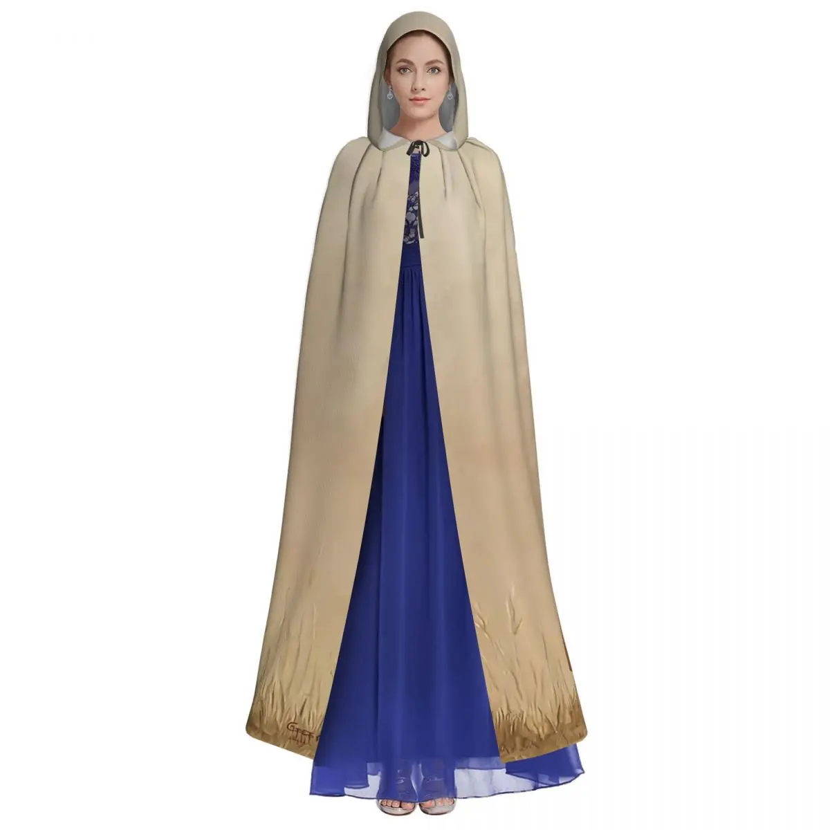 Spooky Goose Halloween Unique Cosplay Cloak Witchy Ghost Hooded Cape for Aldult