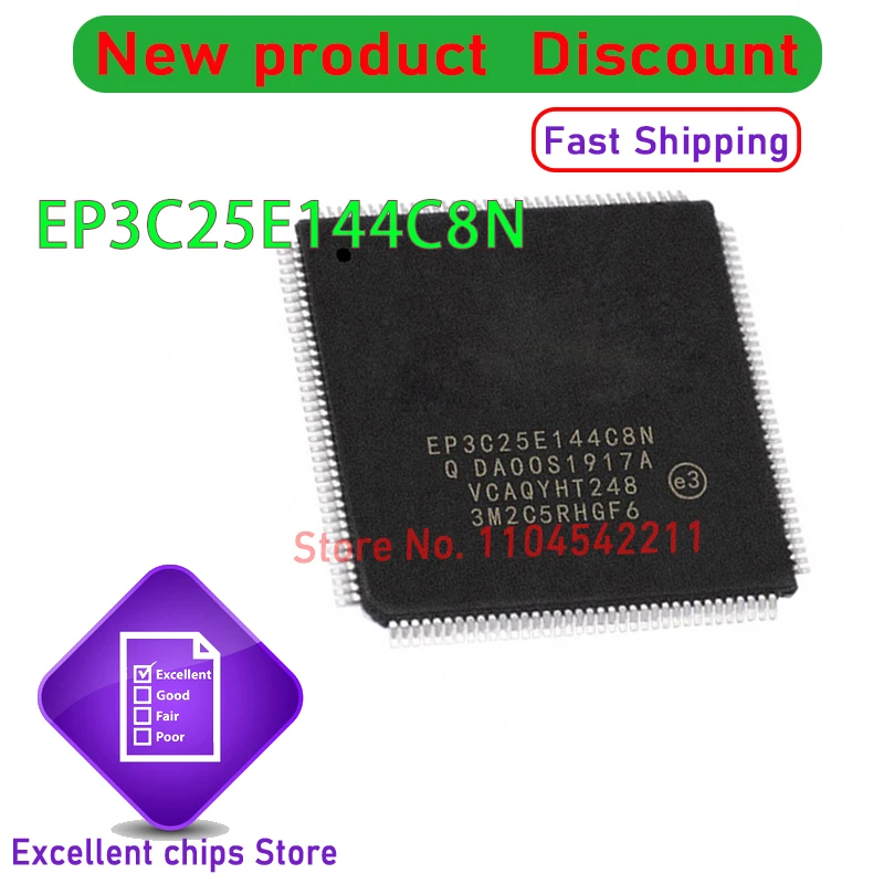 

1PCS~10PCS/LOT EP3C25E144C8N QFP144 new original