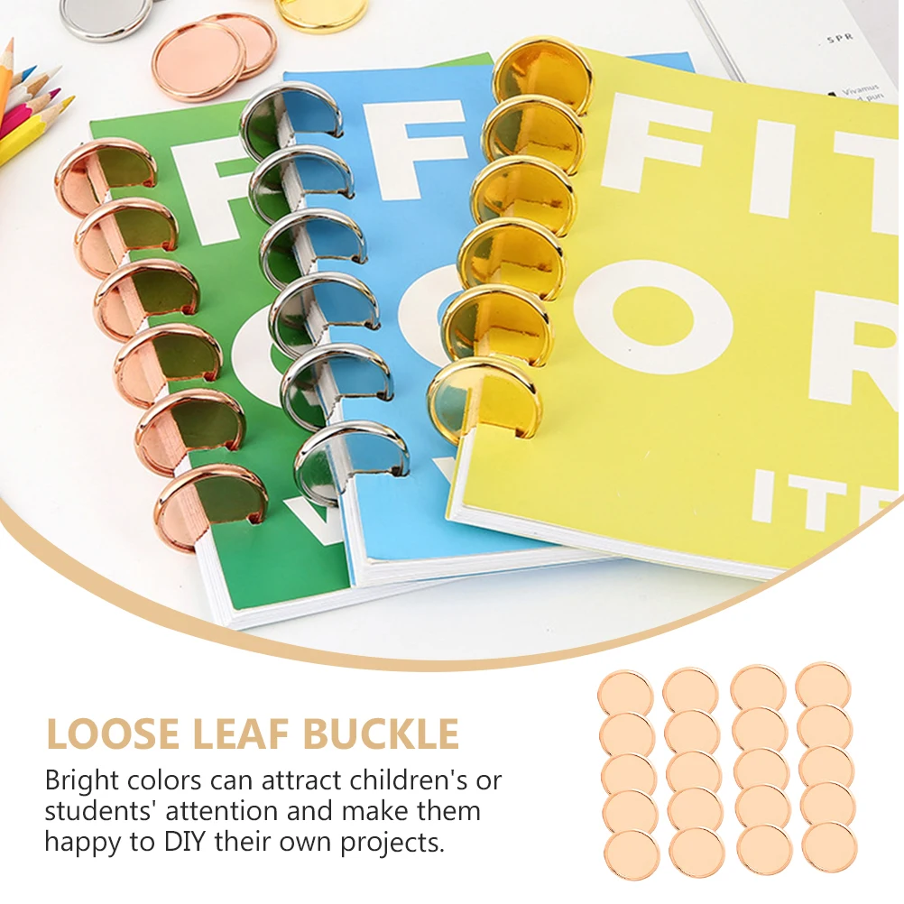 

20Pcs Discbound Discs Binder Rings Plastic Binding Buckles for DIY Planners Loose Leaf Notebook Fix Organizing Papers and
